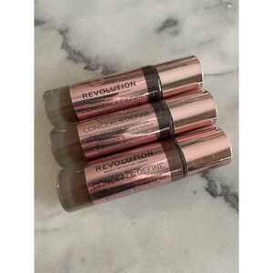 Revolution Conceal and Define Full Coverage Foundation in F18 Lot of 3